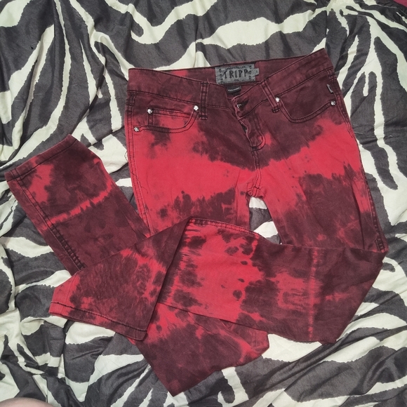 UPDATE trip red jeans - Picture 1 of 2